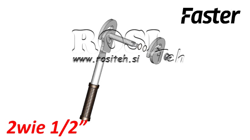 HÅNDTAG TIL MULTI-FASTER 2VEJS 1/2 FAST DEL