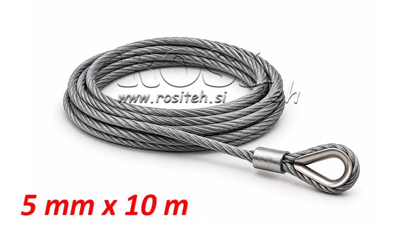 STAHLSEIL FÜR SEILWINDE RS-3500 - 1585 kg
