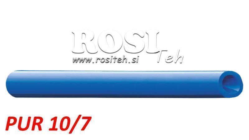 MANGUEIRA DE AR POLIURETANO PU 10/7 PUR AZUL