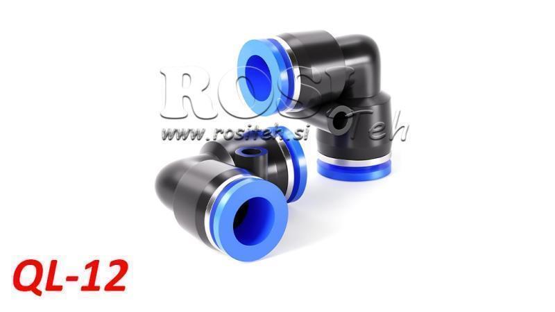 CONECTOR ANGULAR PNEUMÁTICO TPA SEM ROSCA QL-12