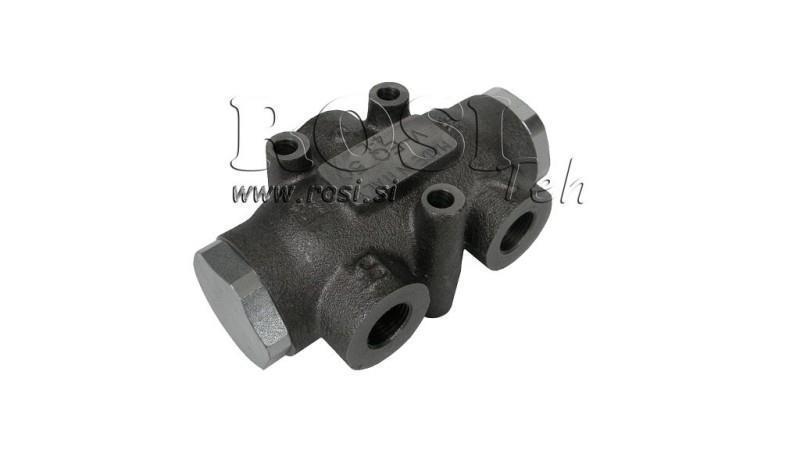 HYDRAULIC DISTRIBUTION VALVE FLOW V01007 60 - 80 lit - 1/2 - 250 bar (max.300 bar) V-EQ50