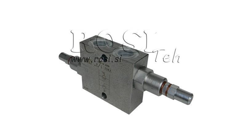 REGULATOR DE PRESIUNE HIDRAULIC DUBLU VAU 1/2 10-180 BAR