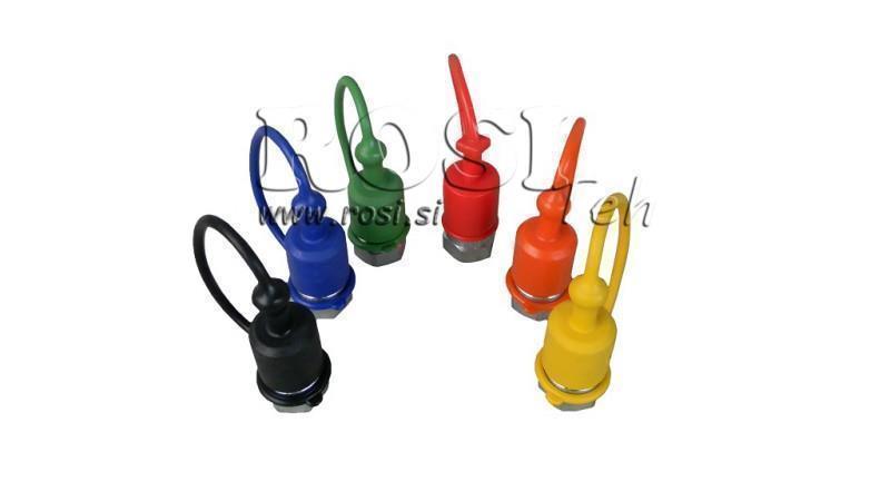 SCHUTZGUMMIBEHÄLTER SCHWARZ - MÄNNLICHE SCHNELLKUPPLUNGEN