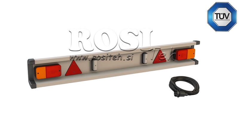 NÁRAZNÍK PRÍVESU TÜV MODEL SO SVETLAMI 2150 mm