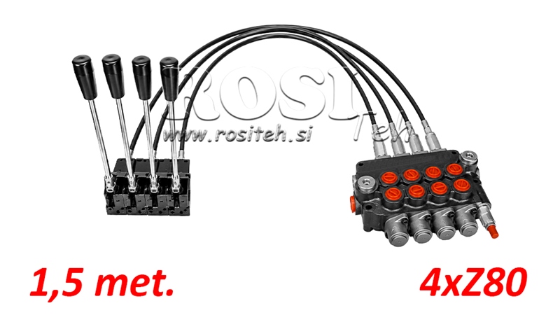 KIT 4xZ80 + JOYSTICK 1 POSICIÓN L1500
