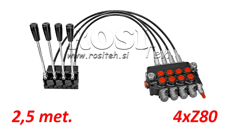KIT 4xZ80 + JOYSTICK 1 POSITION L2500
