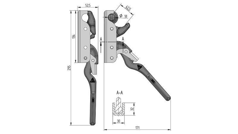 VERSCHLUSS SEITENTYP PIANTONE WEIBLICH