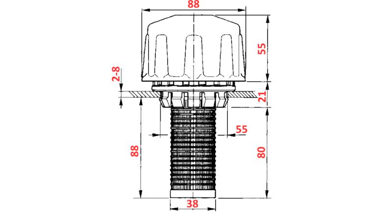 HYDRAULIKFÜLLFILTER PVC GROSS
