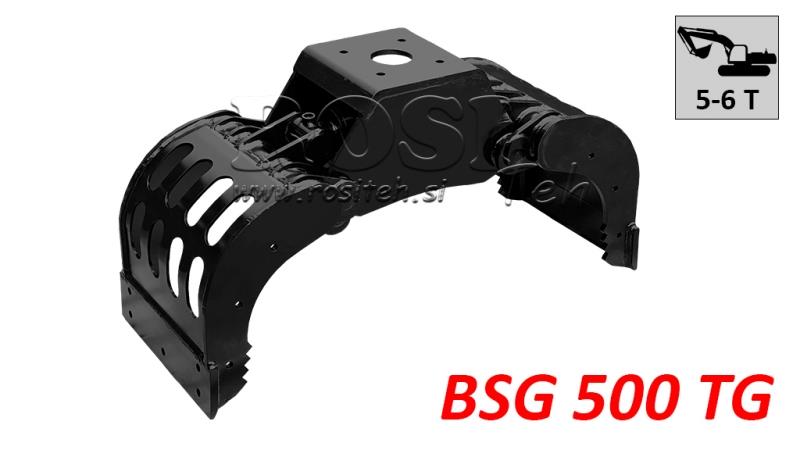 UCHOPOVAČ KAMENŮ BSG 500 TG 1500 kg - 1350 mm