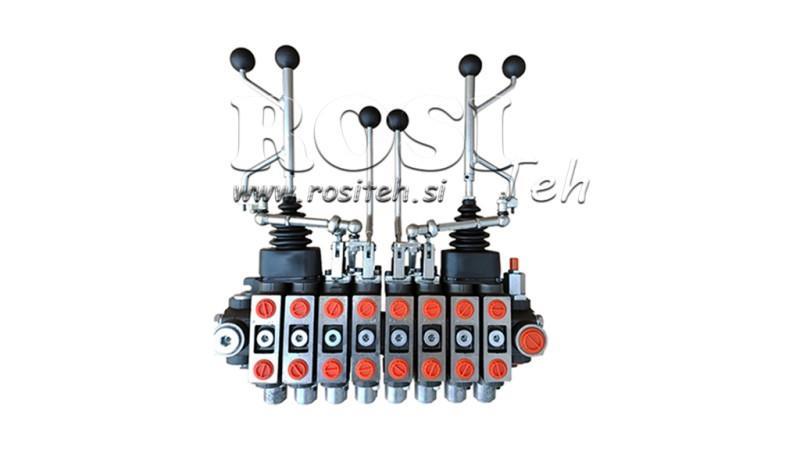 HYDRAULISK VENTIL HIAB 8xPC70   2X EURO JOYSTICK 3 POS