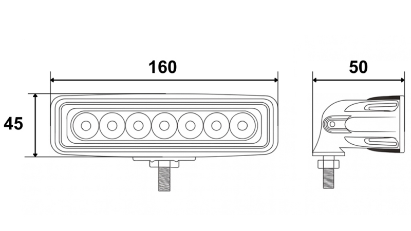 LED SCHEINWERFER- LICHTE 6 LED 18W 12V-24V