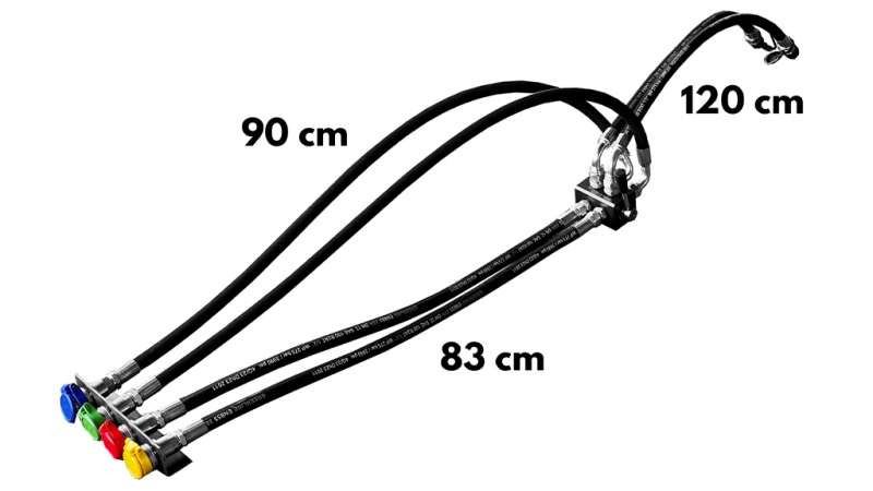 RUČNÝ ROZDEĽOVACÍ VENTIL PRE HYDRAULICKÉ VÝSTUPY S HADICAMI DF-6/2 60lit/min