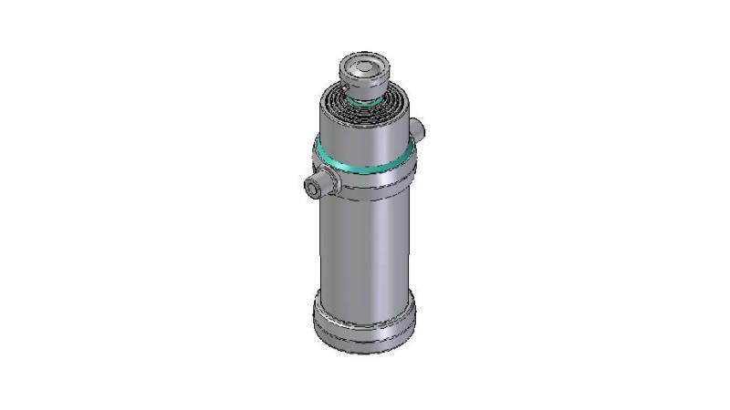 4053S -TELESCOPIC CYLINDER STANDARD/BALL 5 STAGES STROKE 2450 DIAMETER 190
