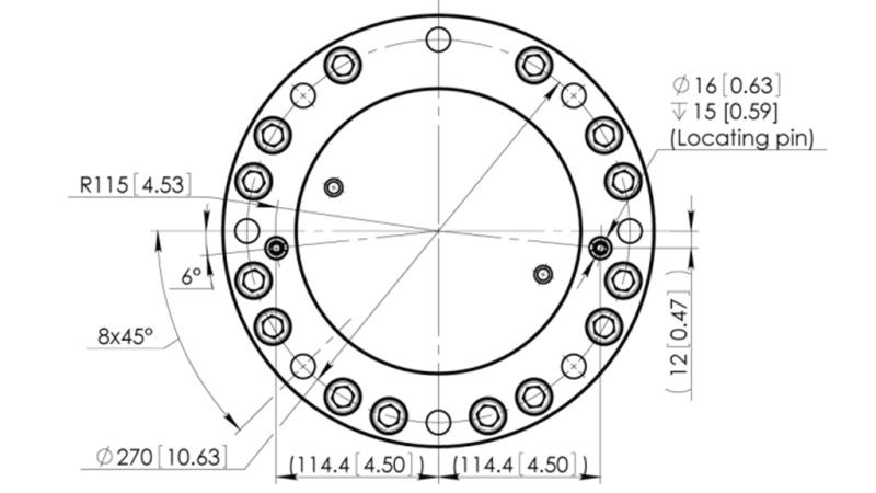 HIDRAULIKUS FORGATÓ CPR8-01 33000-8000 KG