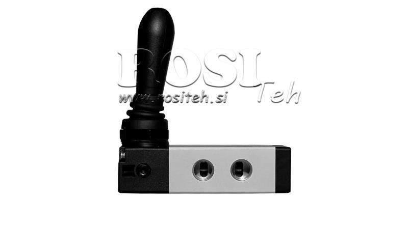 PNEUMATISCHES MANUELLES VENTIL 5/2 3/8 PRT-0852-ARR MANUELLE RÜCKGABE