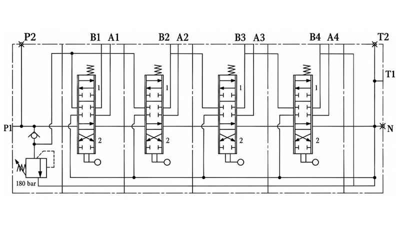 MANUAL VÁLVULA HIDRÁULICA MONOBLOQUE 4xZ80