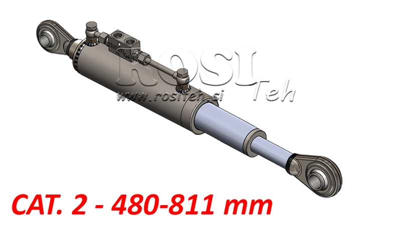 TELESKOPISCHER HYDRAULISCHER STANDARD-OBERLENKER - CAT. 2 (45-95 HP) - 480-811 mm (25,4/25,4 mm)