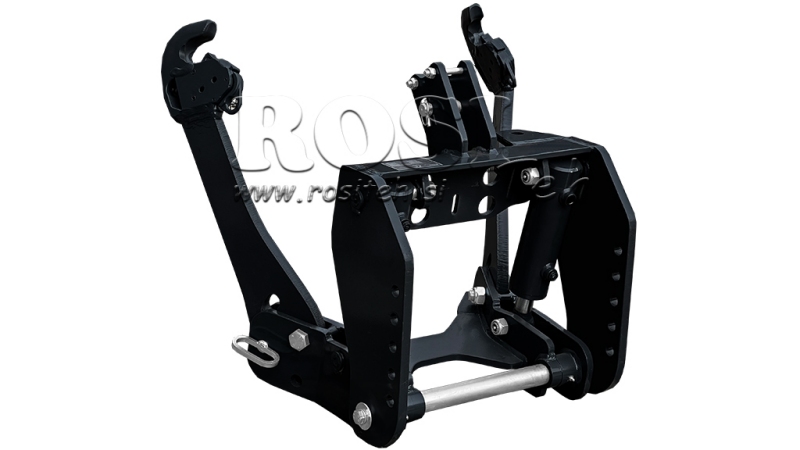 UNIVERSALE FRONTHYDRAULIK KAT 2 FÜR TRAKTOR 1500kg SCHWARZ (RAL 9005)