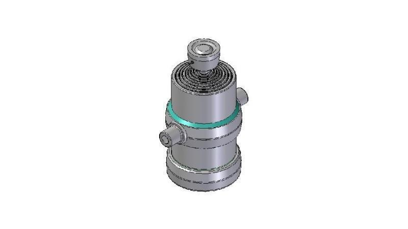 8004S -TELESCOPISK SYLINDER STANDARD/KULE 8 TRINN REISE 1940 DIAMETER 190