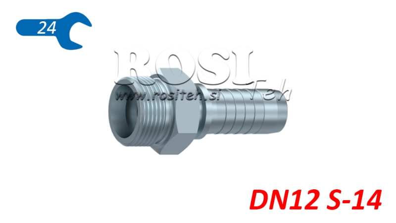 ΥΔΡΑΥΛΙΚΗ ΣΥΝΔΕΣΗ CES 14 S ΑΡΣΕΝΙΚΟ DN12-M22X1,5
