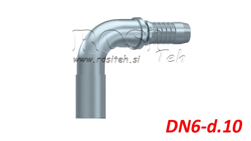 HIDRAVLIČNI PRIKLJUČEK CEVNI PREHOD KOLENO 90° DN6-d.10