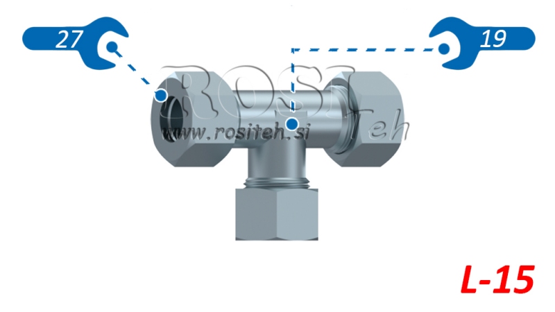 HYDRAULICKÁ T-SPOJKA L-15 S MATICOU