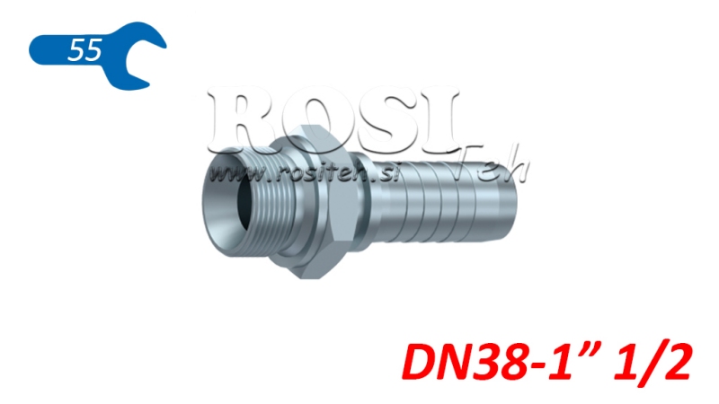 RACCORD HYDRAULIQUE BSP MALE DN38-1 1/2