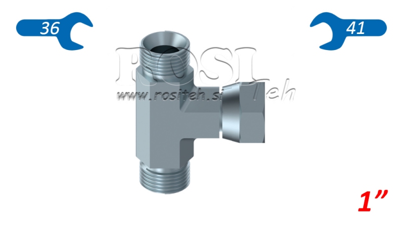 T-STÜCK MIT DREHENDER MUTTER 1