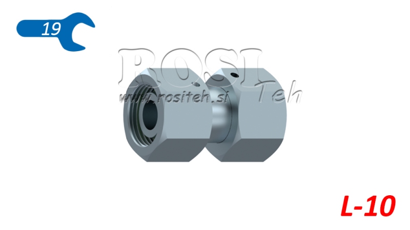 HYDRAULISCHE DOPPEL-SCHWENKMUTTER-VERBINDUNG (10L) M16X1,5