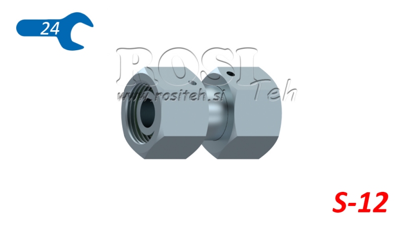 HYDRAULISCHE DOPPEL-SCHWENKMUTTER-VERBINDUNG (12S) M20X1,5