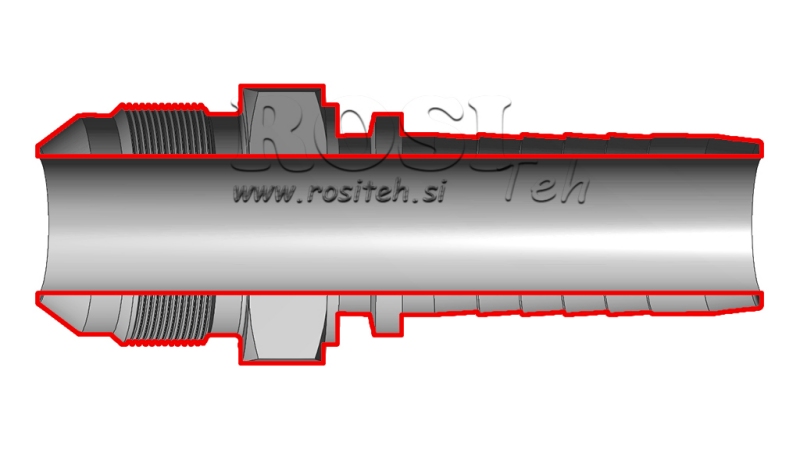 HYDRAULISCHER ANSCHLUSS AGJ JIC74° MÄNNLICH DN8-9/16