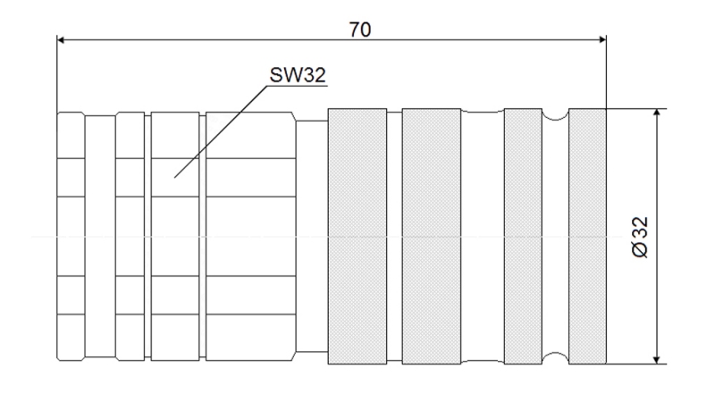 QUICK COUPLING EXCAVATOR FFH FEMALE 1/2