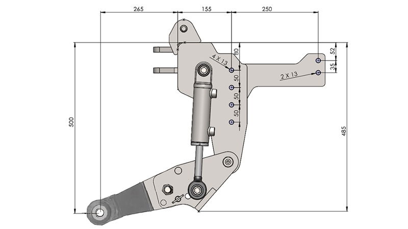 UNIVERSALE FRONTHYDRAULIK CAT. 1 - PROFI STANDARD FÜR TRAKTOR 800 KG