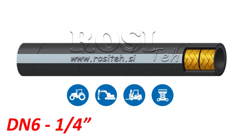 MANGUERA HIDRÁULICA DN6 2SN (1/4) 400BAR