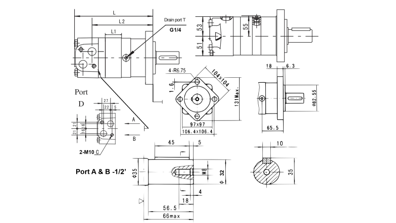 MOTOR HIDRÁULICO MS 80 ECO (ALSG3-80)