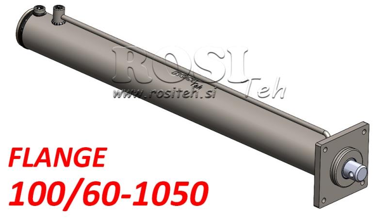 HYDRAULIKZYLINDER FÜR HOLZSPALTER MIT MONTAGEPLATTE 100/60-1050 - OBERER ANSCHLUSS