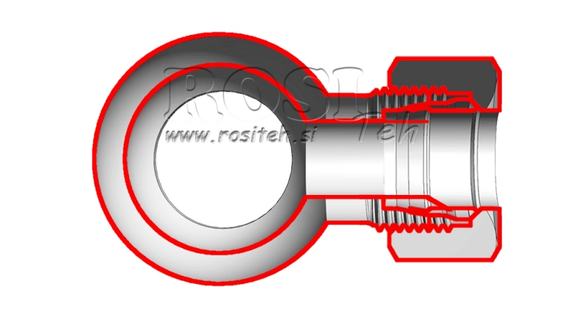 KOVINSKA CEV BANJO 1/2 Z MATICO