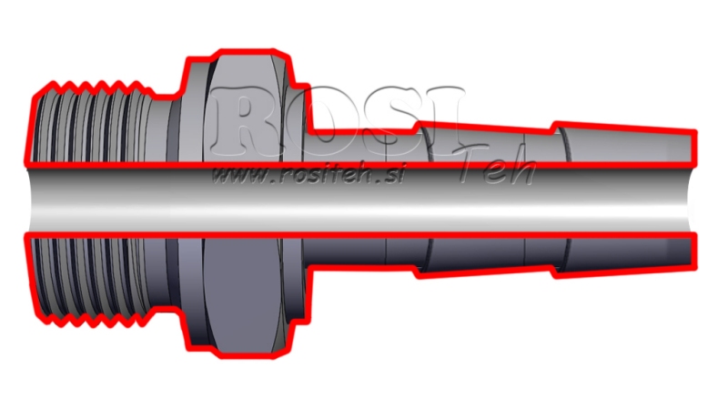 HYDRAULICKÁ PRÍPOJKA SAMEC 2 PRE GUMENÚ HADICU Ø50