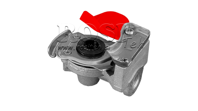 VZDUCHOVÁ RÝCHLOSPOJKA ČERVENÁ SAMEC S VENTILOM