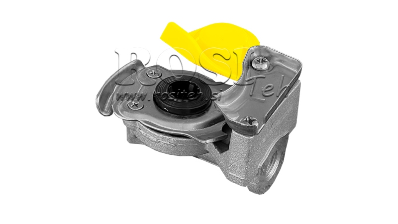 RYCHLOUPÍNACÍ KONEKTOR MUŽSKÝ PRO VZDUCH ŽLUTÝ