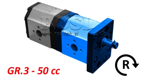 HYDRAULICKÉ ČERPADLO 30C50X241 FRONT GR.3 50 CC PRAVÉ