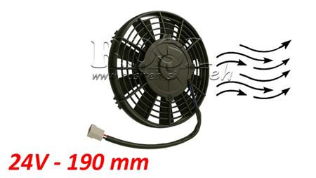 VENTILADOR AXIAL 190MM PUXANDO 24V