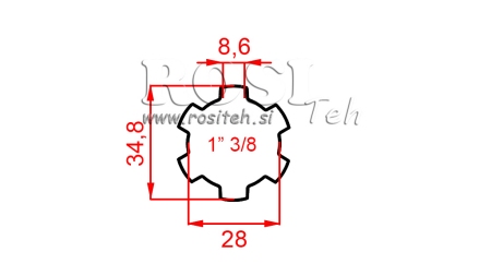 KARDANADAPTERI BCS 740 - FERRARI 340