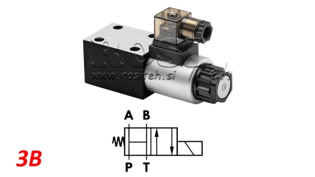 HYDRAULIC ELECTROMAGNETIC VALVE KV-4/2 CETOP 3 12/24/230V 3B