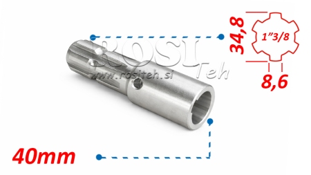KARDANSKI NASTAVEK 1-3/8 - LUKNJA fi 40 mm (160 mm)