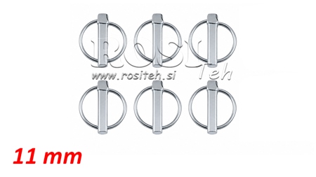 SAFETY ROUND CLIP 11 MM (6 PCS)