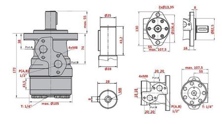 HYDRAULIKMOTOR MR 250