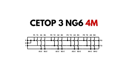 CETOP3 SOCKEL NG6 4M
