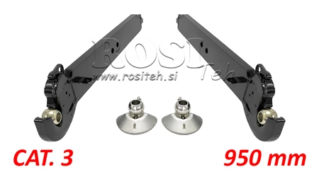 TRACTOR THREE-POINT HITCH LOWER LIFT ARMS CAT.3 - 120x35 mm - 950 mm (140 HP)
