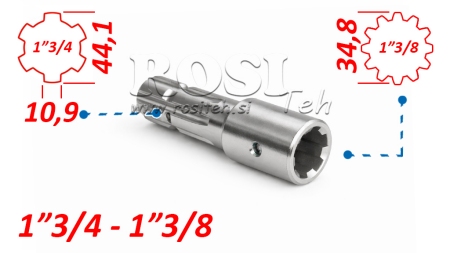 P.T.O. ADAPTER 1''3/4  -21 TANN